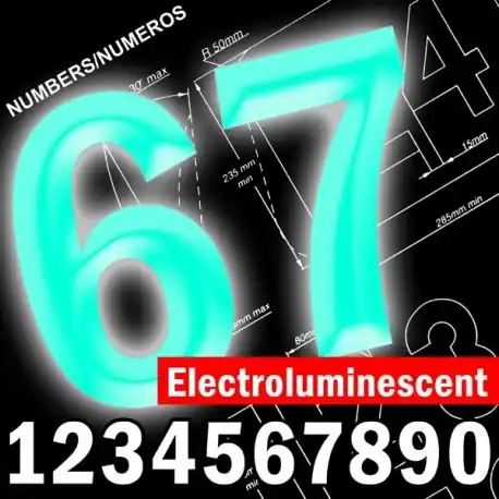 Neue Kollektion Pochoir pour numéro de course électroluminescent