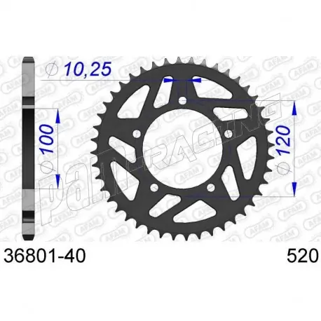 Markenware Couronne aluminium AFAM 520 APRILIA