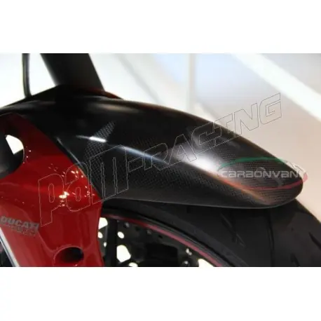 Aktuell Garde-boue avant rouge carbone CARBONVANI Ducati Multistrada 1200