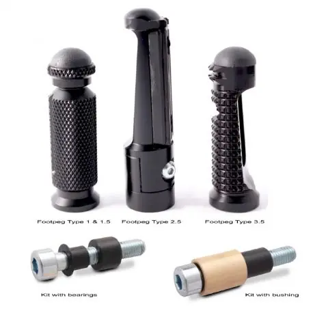 Repose-pied avec fixation Valter Moto Markenprodukt
