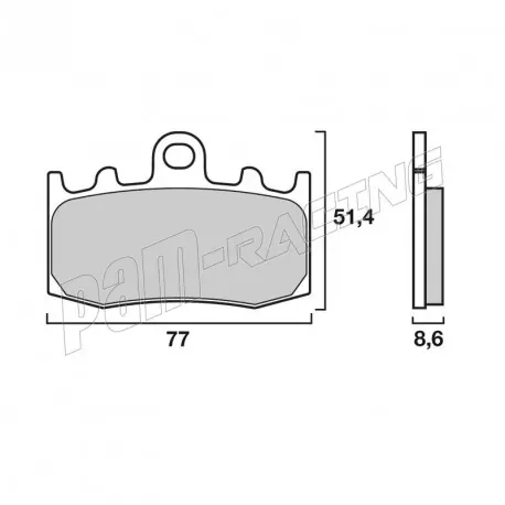 Neue Ware Plaquettes de frein avant SR Sinter racing/route BREMBO BMW