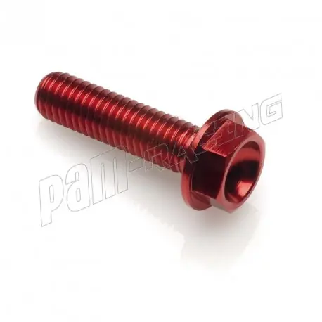 Top-Seller Vis aluminium tête héxagonale M6x60 mm rouge LIGHTECH
