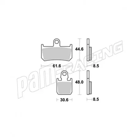 Kracherpreis Plaquettes de frein avant AP RACING CRR route/racing carbone R1 2007-2014