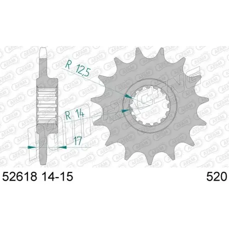 Kracherpreis Pignon de sortie de boite AFAM 520 899 & 959 Panigale