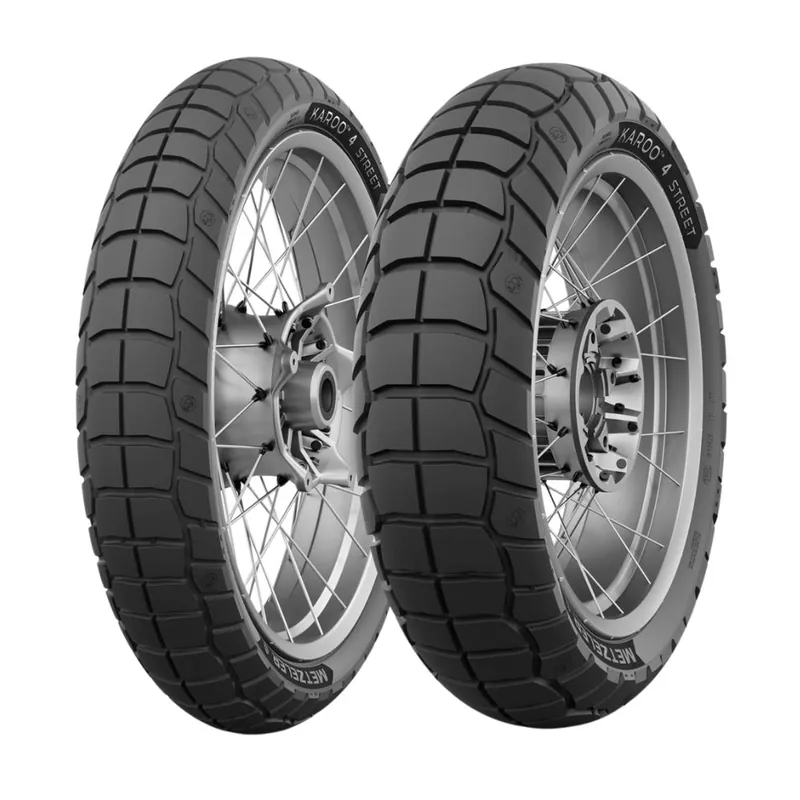 Reifensatz Metzeler Karoo 4 Street 90/90-21 54V + 150/70R18 70V Produktionsjahr DOT25 Wochenendangebot