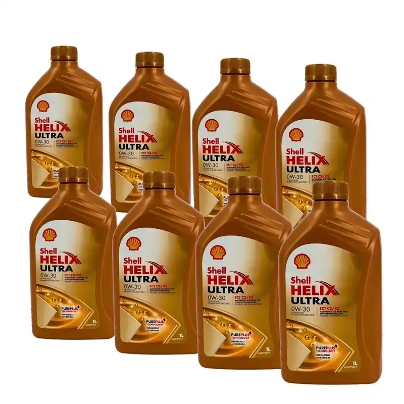 Shell Helix Ultra ECT C2 C3 0W-30 8x1 Liter Garantierte Lieferung