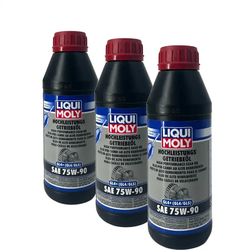 Garantierte Lieferung Liqui Moly Hochleistungs-Getriebeöl (GL4+) SAE 75W-90 3x500 ML