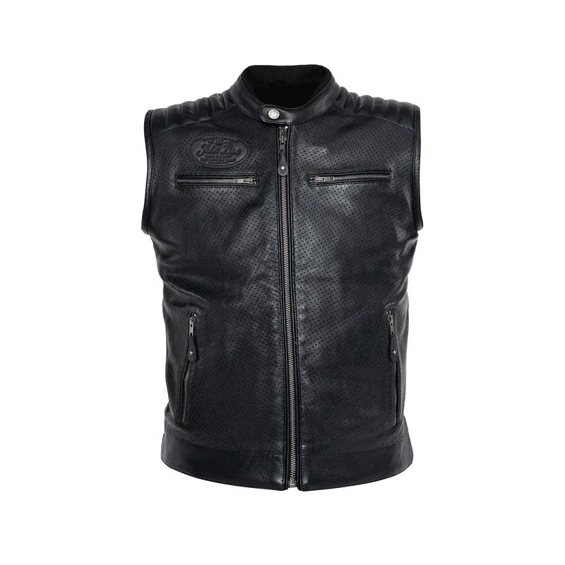 Preis Gesenkt John Doe Storm Lederweste schwarz XL