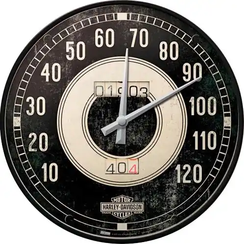 Nostalgic-Art Wanduhr - Harley Davidson Tacho Preiswert