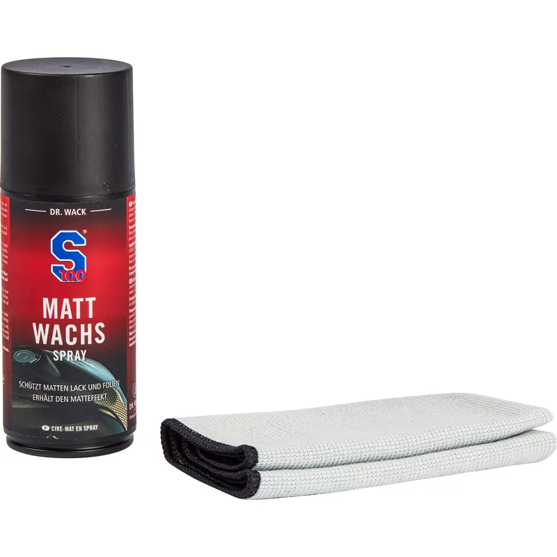 Saisonangebot S100 Matt-Wachs Spray 250 ml inkl. Mikrofasertuch