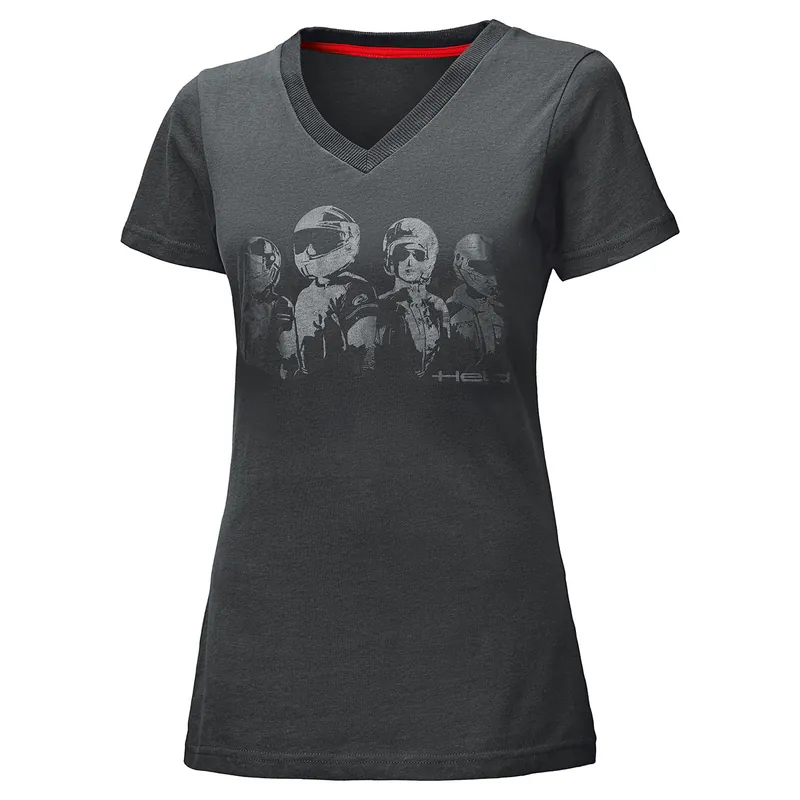 Held Be Heroic Damen T-Shirt Design Face schwarz Markenware