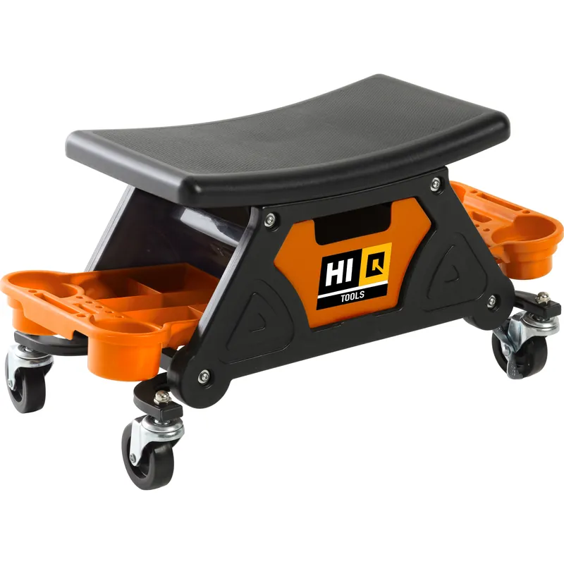 Hi-Q Tools Multi-Werkstatt-Sitz rollbar bis 150 Kg schwarz/orange Preisknaller