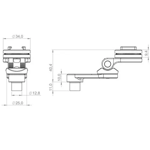 Bestpreis SP Connect Bar Clamp Mount Pro SPC+ für Lenkerklemmung