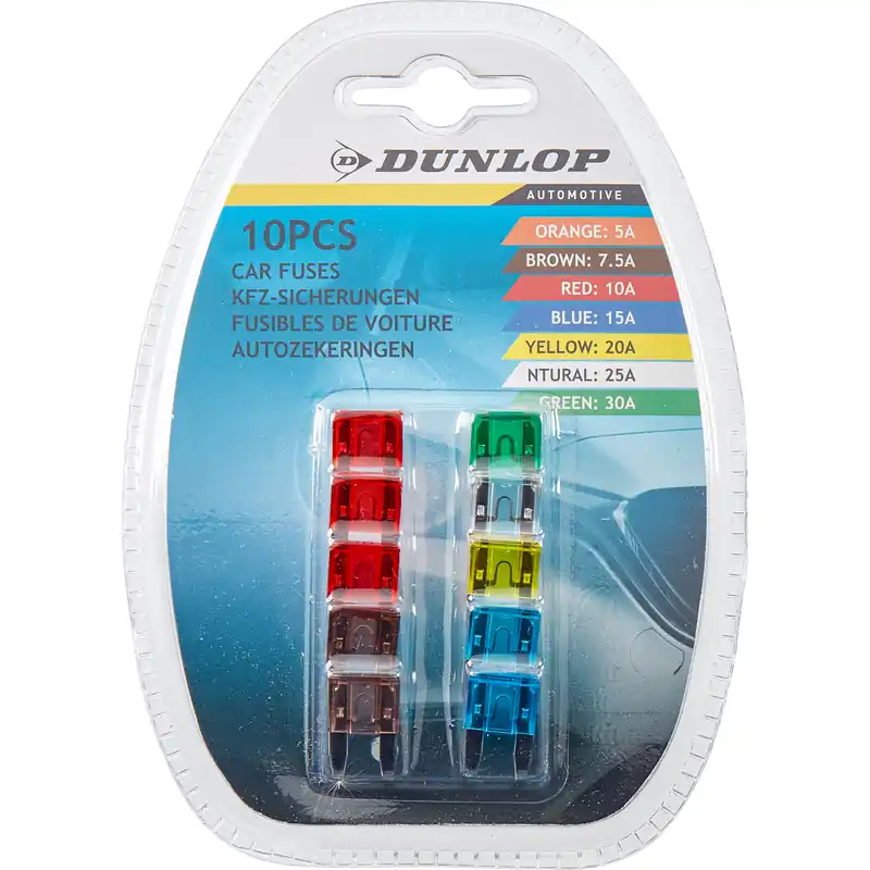 Dunlop Mini-Flachsicherungen 10-teilig 7,5-30A Günstig