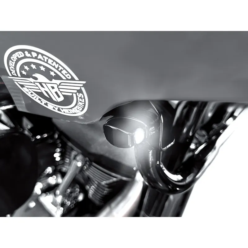 HeinzBikes LED Alu Blinker-/Positionslichtpaar Nano ST schwarz Expressversand
