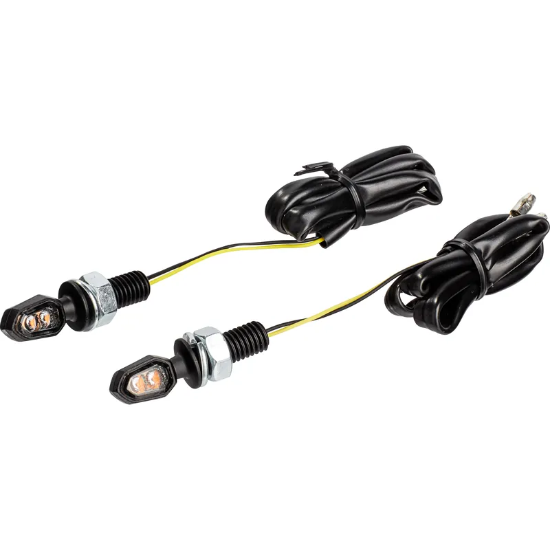 Hashiru LED Blinkerpaar ST45 M8 20x11mm schwarz Garantierte Lieferung