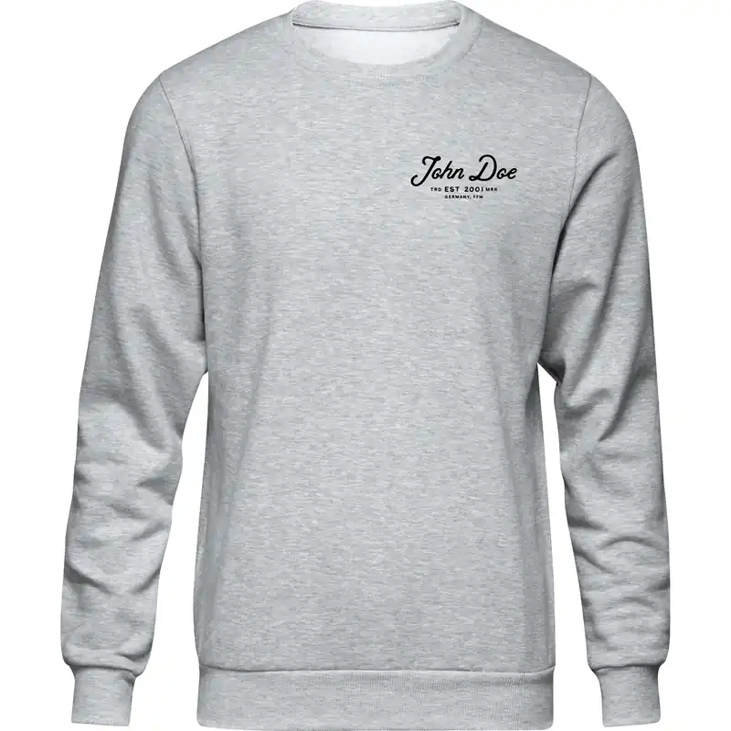 Nur Heute John Doe Sweater JD Lettering grau