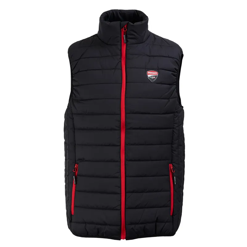 Ducati Steppweste schwarz/rot Sonderangebot