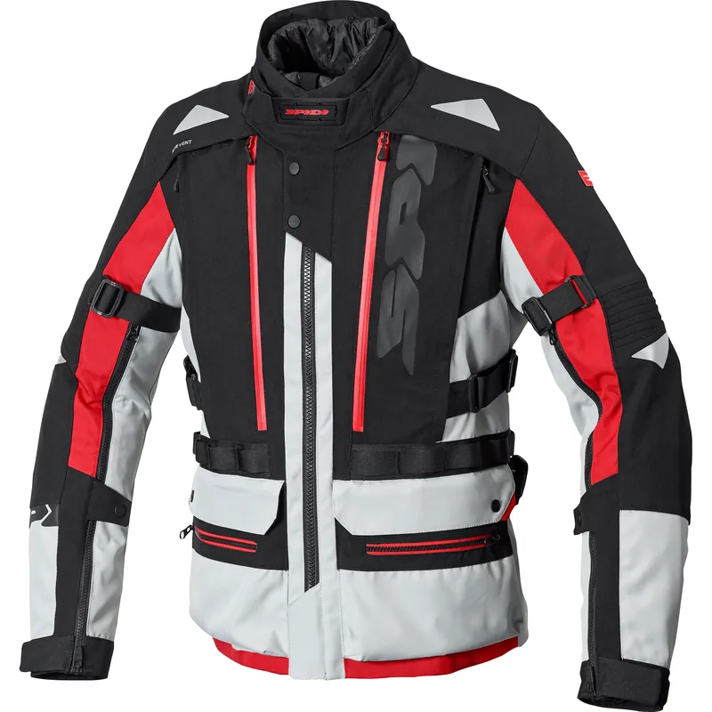 SPIDI Allroad H2Out Textiljacke grau/rot Neu Im Sortiment