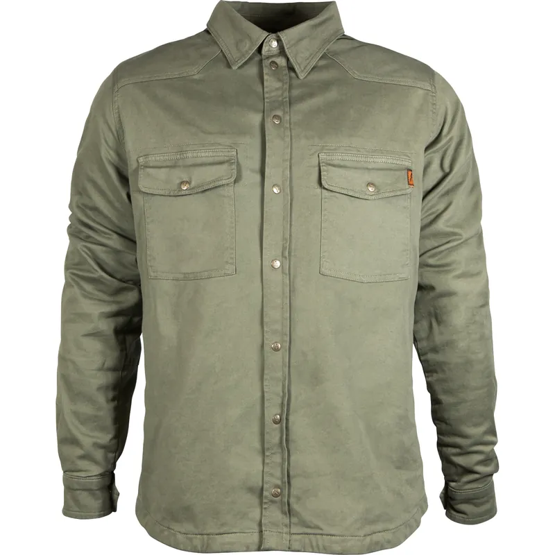 John Doe Motoshirt Hemd olive Sonderangebot