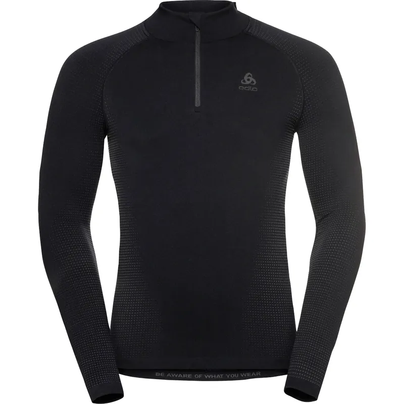 Odlo Turtle Neck Performa Langarmshirt mit Zipper dunkelgrau Neu Im Sortiment