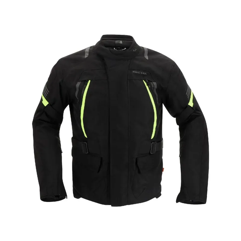 Günstig Richa Phantom 3 Textiljacke schwarz/fluo gelb