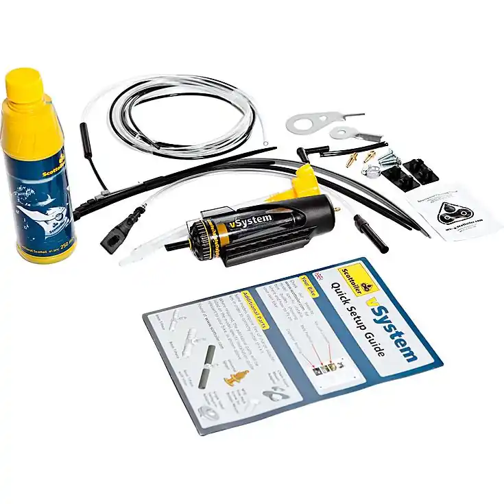 Sonderaktion Scottoiler vSystem Set, Unterdruck-Kettenöler