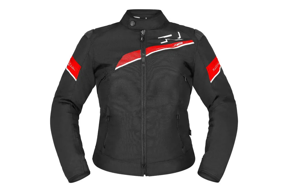 Billig Richa Gotham 3 WP Damen Textiljacke schwarz/rot