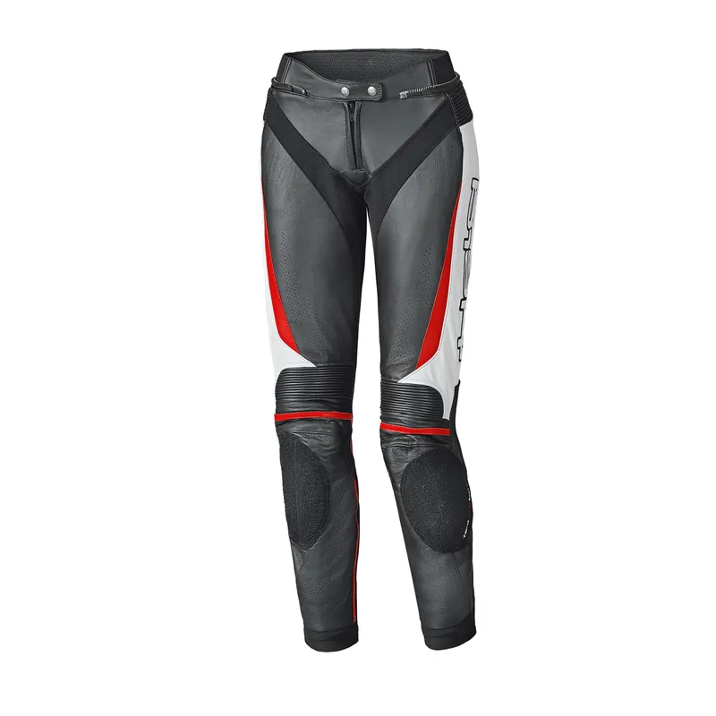 Held Lane II Damen Lederhose schwarz/weiß/rot Preiswert