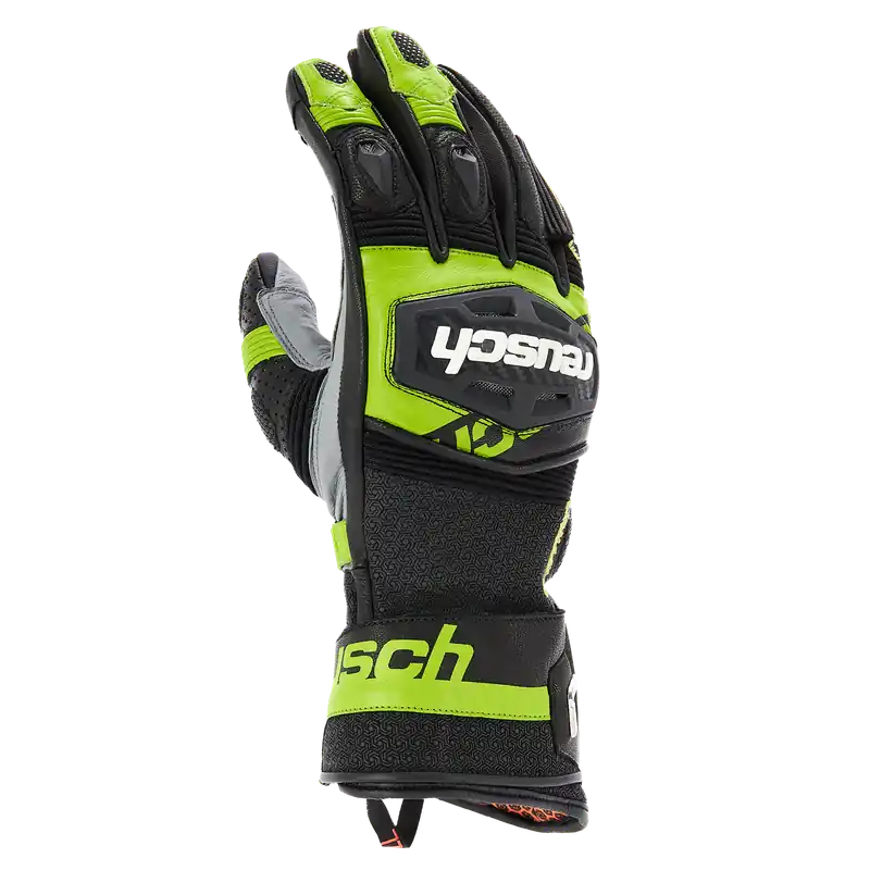 Reusch Race Rider Lederhandschuh lang schwarz/grün Günstig