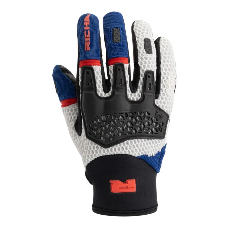 Heißes Angebot Richa Sandblast Handschuh blau/rot