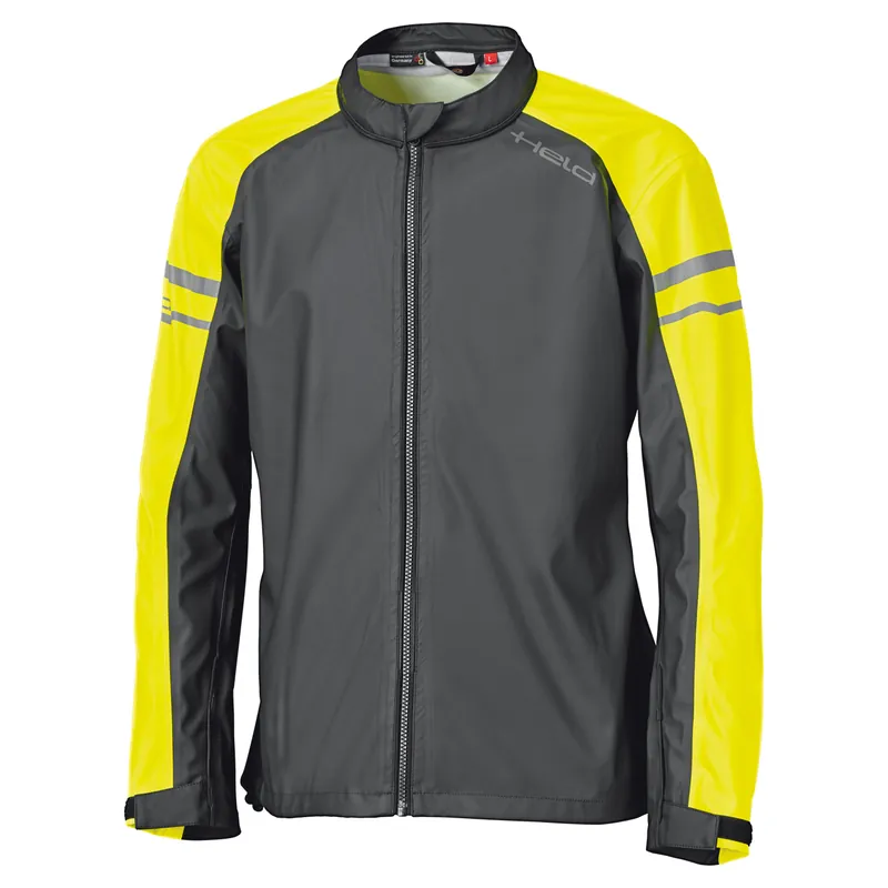 Aktuell Held Rainstretch Top Regenjacke schwarz/neongelb
