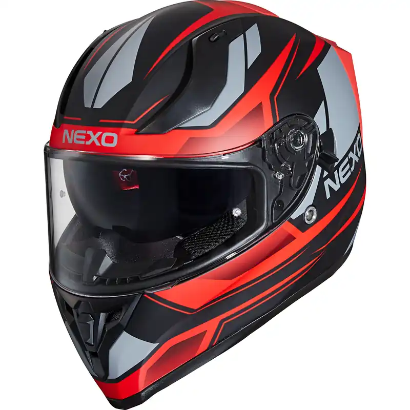 Kracherpreis Nexo Integralhelm Sport II Rot Dekor 20