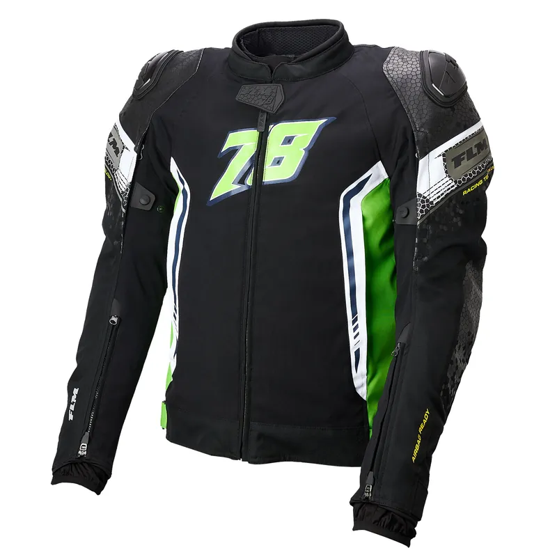 FLM Octane Textiljacke 2 schwarz/grün Top-Angebot