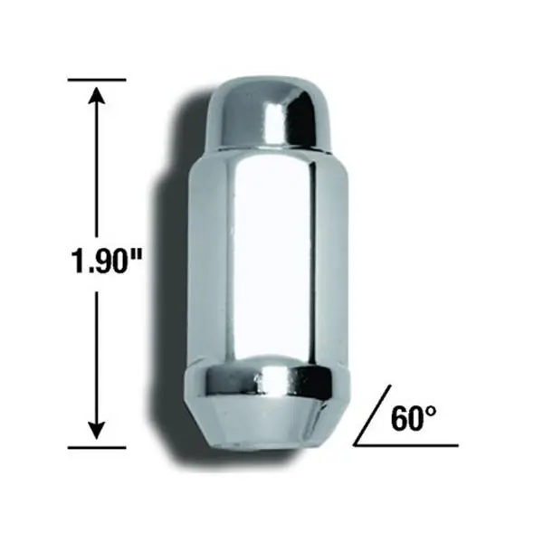 Radmutter lang 48mm ,M14 Gewinde verchromt Angebot
