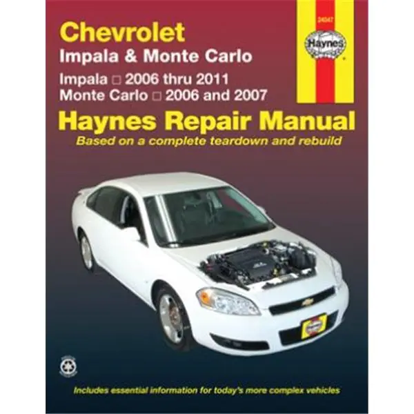 Markenware Reparaturanleitung Chevrolet Impala/Monte Carlo 2006-2011