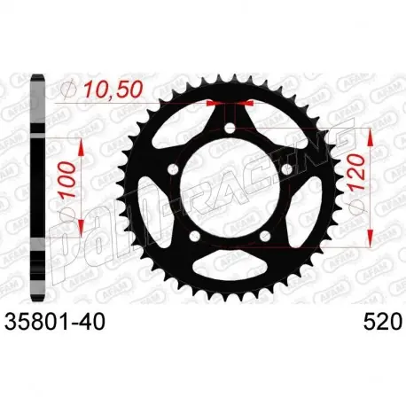 Preiswert Couronne acier 520 AFAM APRILIA