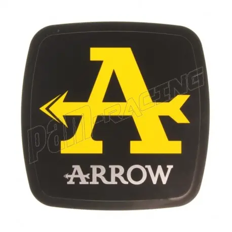 Ausverkauf Sticker autocollant ARROW 90x90 mm noir/jaune
